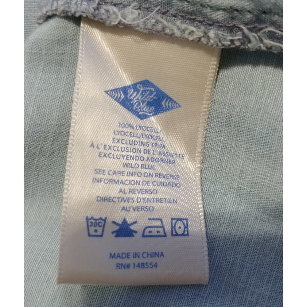 Wild blue Lyocell Chambray boho crochet medium - Picture 7 of 7